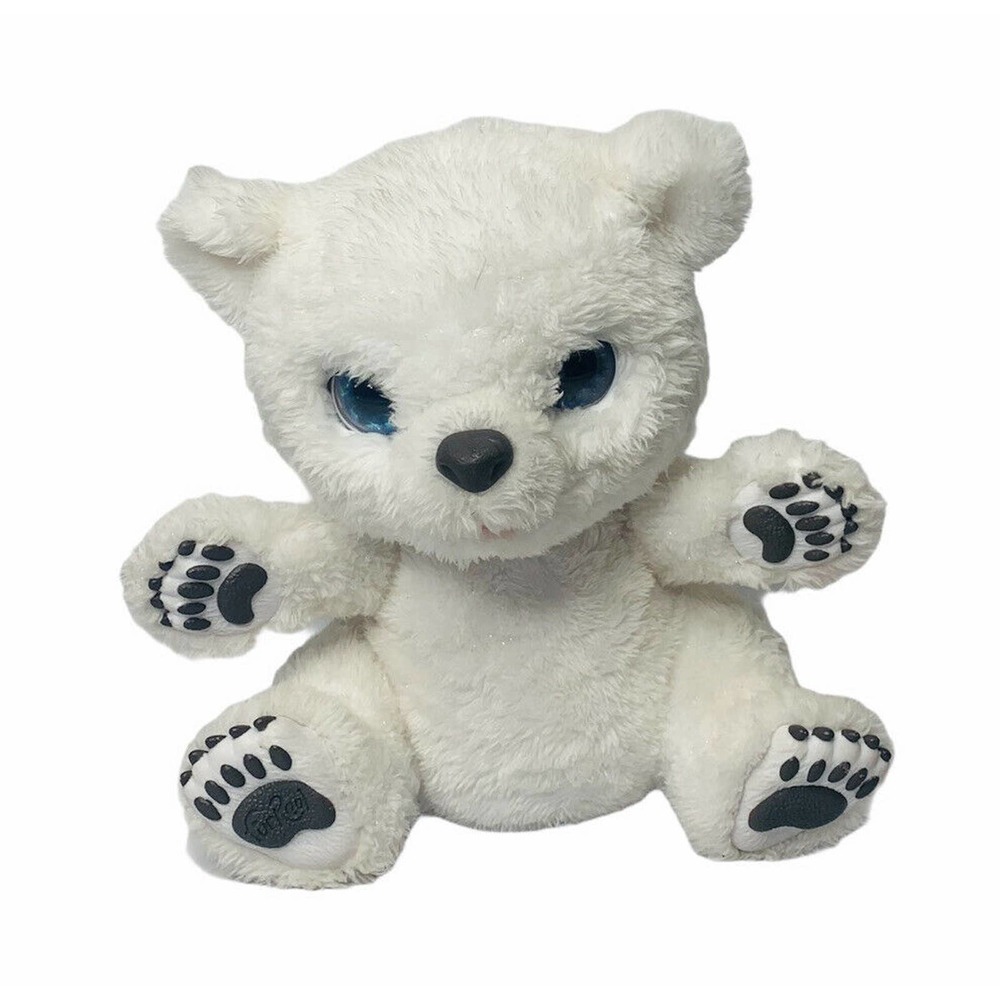 Fur Real Snifflin‎ Sawyer Plush Baby Polar Bear Cub White Fur Interactive Toy - Picture 1 of 6